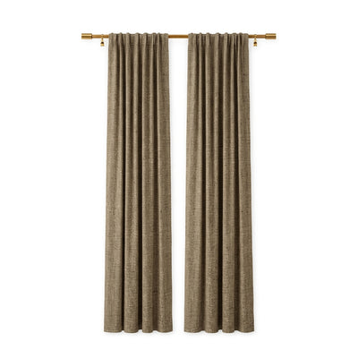 Mocha Heavyweight Woven Curtain
