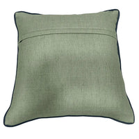 Contemporary Green & Beige Pillow Covers (Set of 2, 16x16)