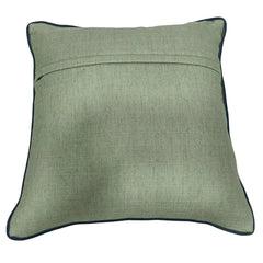 Contemporary Green & Beige Pillow Covers (Set of 2, 16x16) - Hover Image