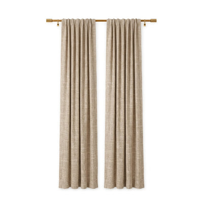 Mushroom Heavyweight Woven Curtain