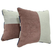 Neutral-Toned Patchwork Pillow Covers (Set of 2, 16x16) | ZIPCushions