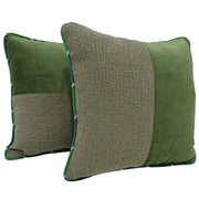 Earthy Green Patchwork Pillow Covers (Set of 2, 16x16) | ZIPCushions