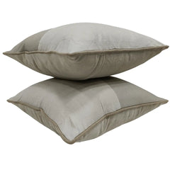 Neutral Patchwork Pillow Covers (Set of 2, 16x16) - Hover Image