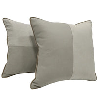 Neutral Patchwork Pillow Covers (Set of 2, 16x16)
