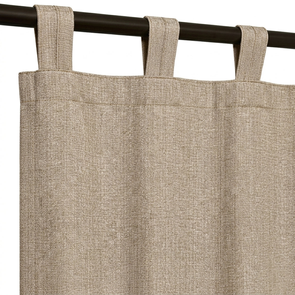 Mushroom Heavyweight Woven Curtain - view 6