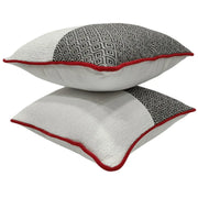 Black and White Geometric Pillow Covers (16x16, Set of 2) | ZIPCushions