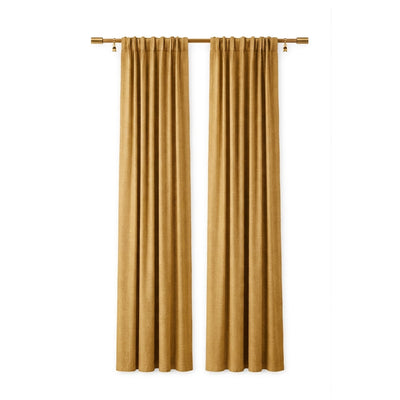 Mustard Heavyweight Woven Curtain