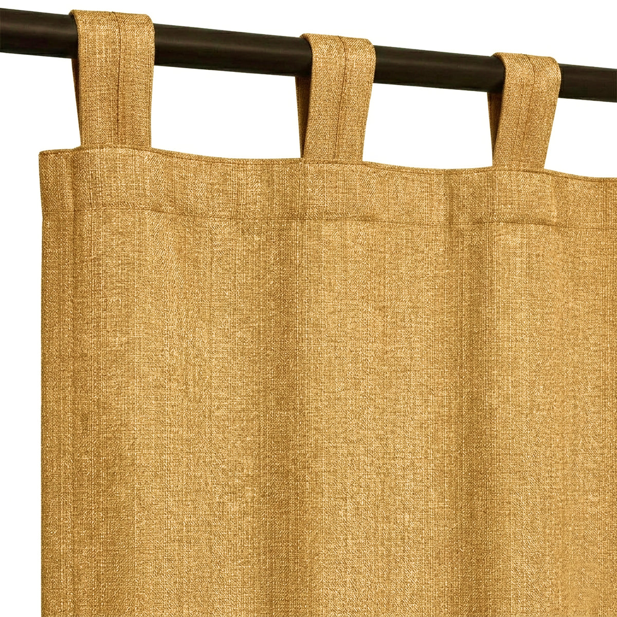 Mustard Heavyweight Woven Curtain - view 6