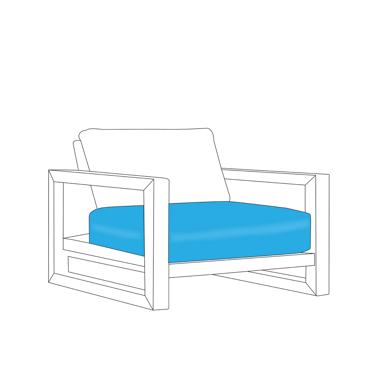 20x24 Outdoor Cushions |  ZIPCushions