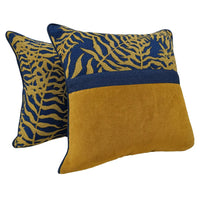 Leaf Pattern Pillow Covers (18x18, Set of 2)