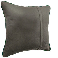 Olive & Grey Dual-Tone Pillow Covers (16x16, Set of 2)