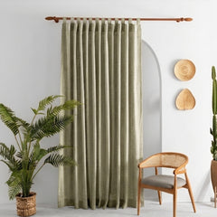 Nickel Grey Heavyweight Woven Curtain - alternate view