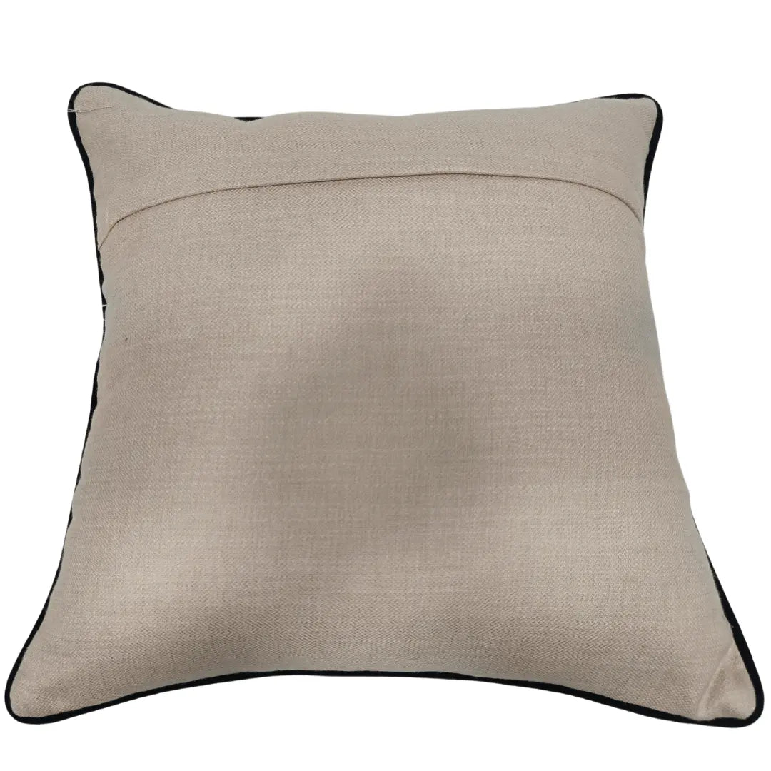 Beige Piped Pillow Covers (16x16, Set of 2) | ZIPCushions - view 2