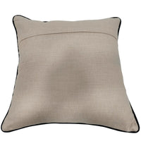 Beige Piped Pillow Covers (16x16, Set of 2)