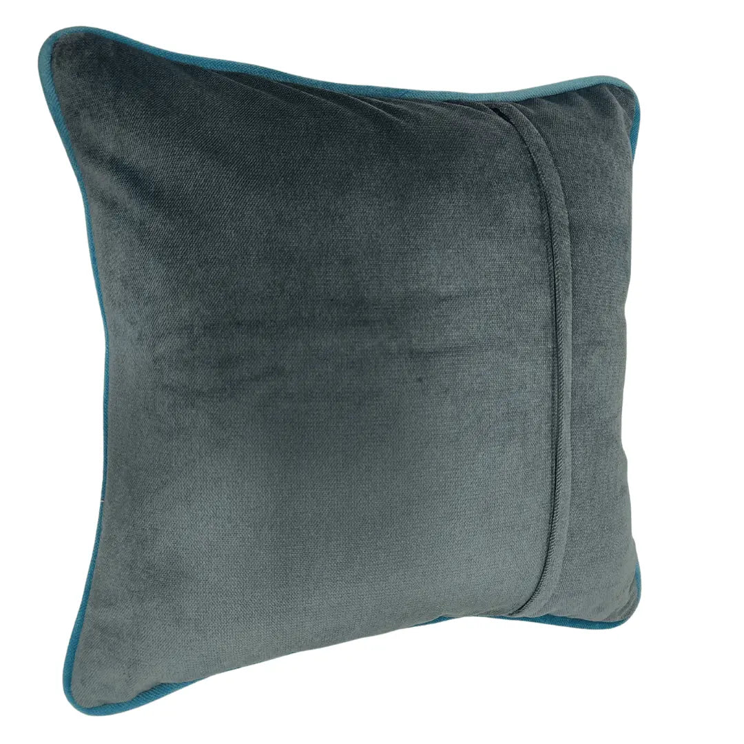 Soft Green & Charcoal Pillow Covers (16x16, Set of 2) | ZIPCushions - view 3