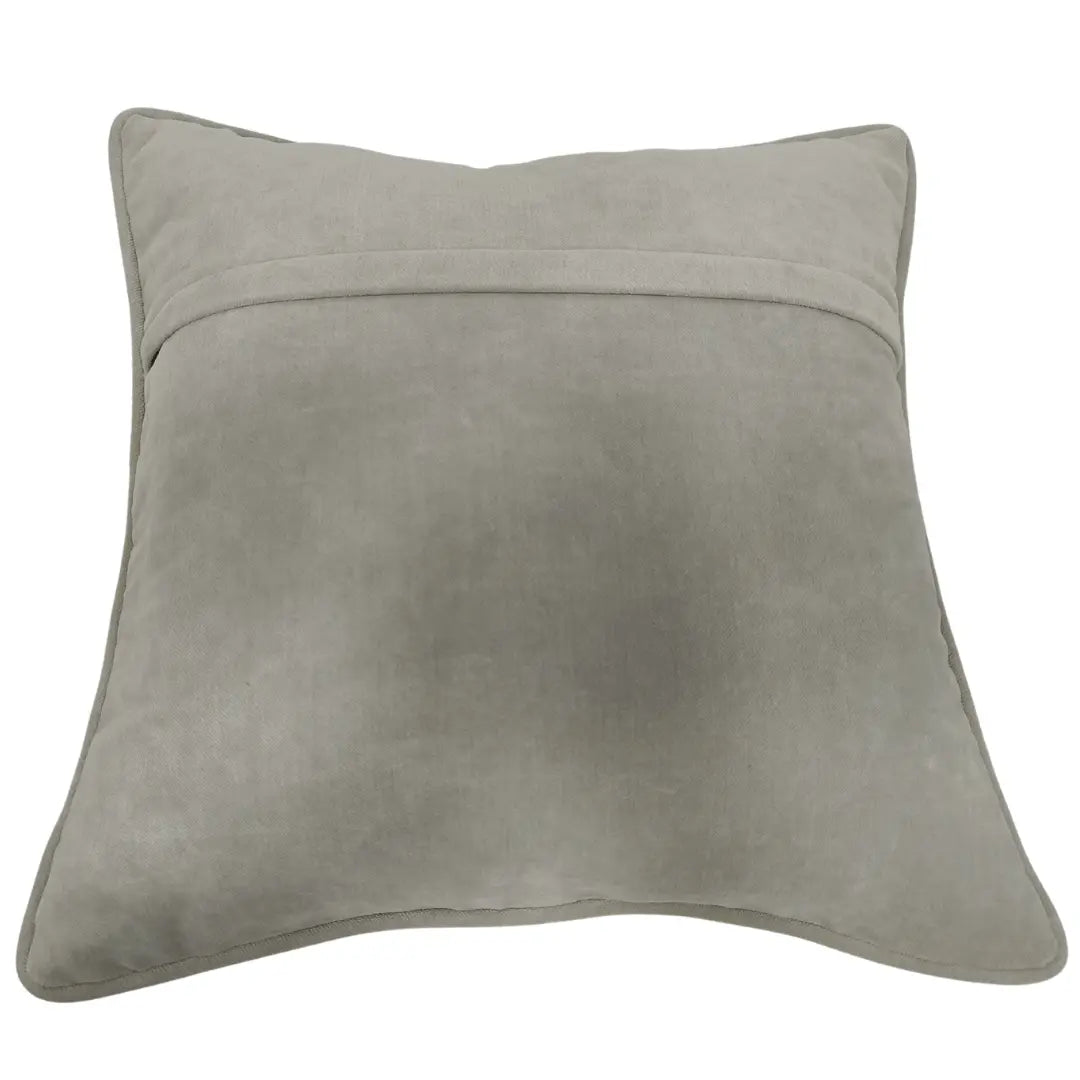 Brown Leather & Warm Taupe Pillow Covers (16x16, Set of 2) | ZIPCushions - view 3