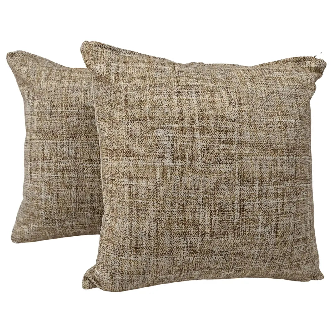 Rustic Texture Pillow Covers (18x18, Set of 2) | ZIPCushions