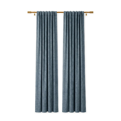 Porto Tile Heavyweight Woven Curtain