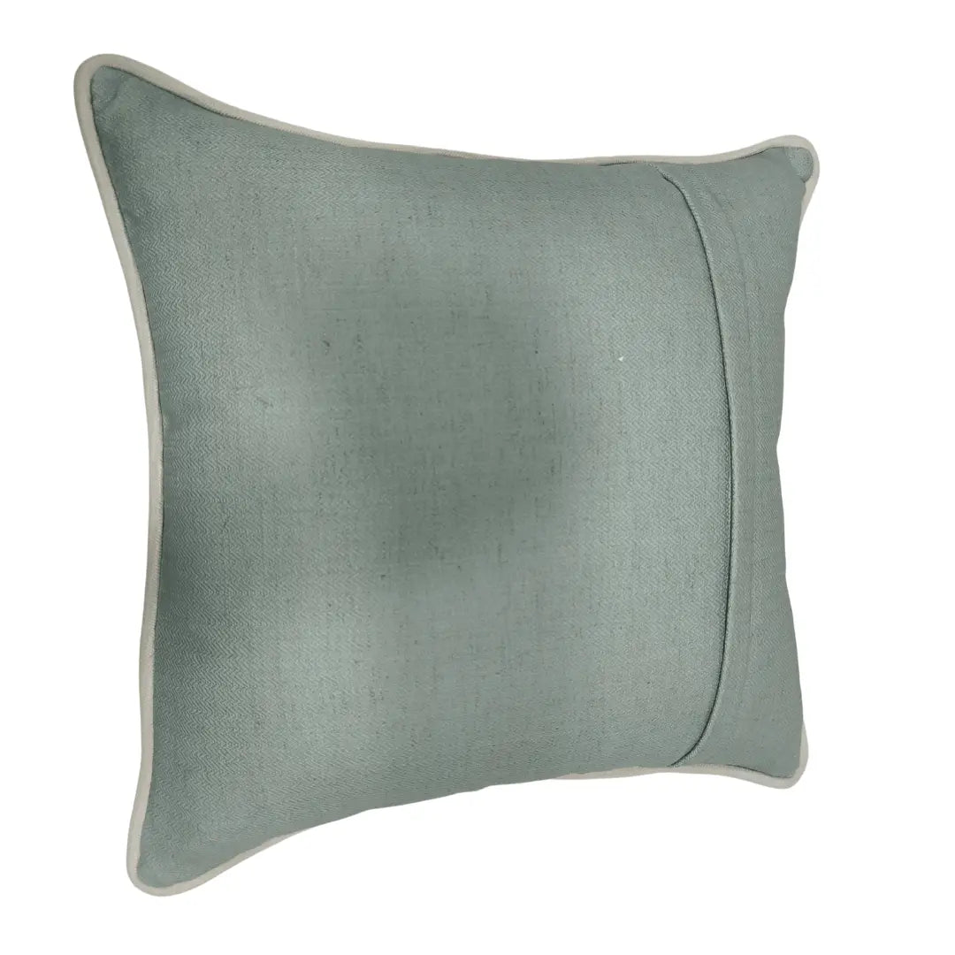 Blue & Striped Dual Tone Pillow Covers (16x16, Set of 2) | ZIPCushions - view 3