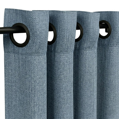 Porto Tile Heavyweight Woven Curtain - Secondary image
