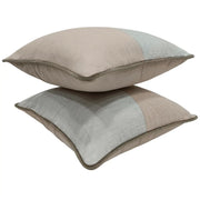 Blush & Off-White Dual Tone Pillow Covers (16x16, Set of 2) | ZIPCushions