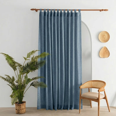 Porto Tile Heavyweight Woven Curtain - Alternate image