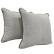 Off-White & Beige Dual-Tone Pillow Covers (16x16, Set of 2) | ZIPCushions