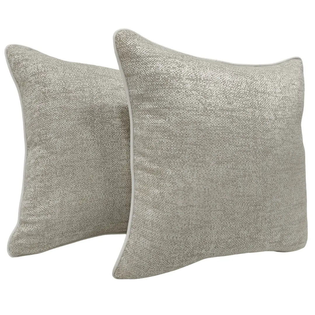 Silver Sunbrella Pillow Covers (16x16, Set of 2) | ZIPCushions