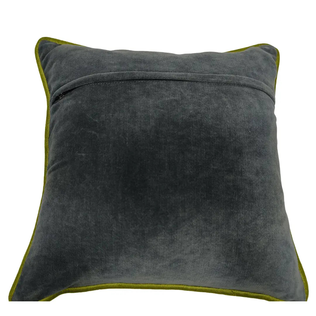 Teal & Charcoal Dual-Tone Pillow Covers (16x16, Set of 2) | ZIPCushions - view 3
