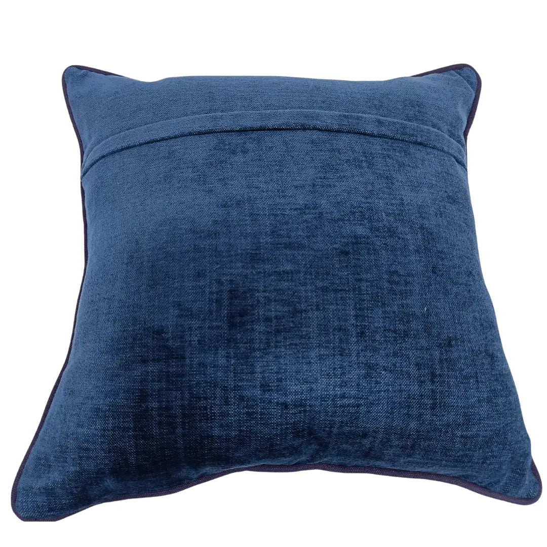 Slate Grey & Navy Dual-Tone Pillow Covers (16x16, Set of 2) | ZIPCushions - view 3