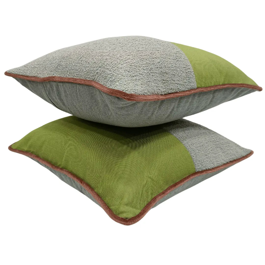 Contemporary Dual Tone Pillow Covers (16x16, Set of 2) | ZIPCushions - view 2