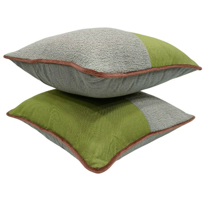 Contemporary Dual Tone Pillow Covers (16x16, Set of 2) - Alternate image
