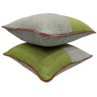 Contemporary Dual Tone Pillow Covers (16x16, Set of 2)