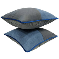 Modern Dual Tone Pillow Covers (16x16, Set of 2)
