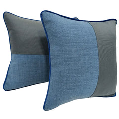 Modern Dual Tone Pillow Covers (16x16, Set of 2)