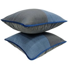 Modern Dual Tone Pillow Covers (16x16, Set of 2) - Hover Image