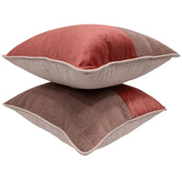 Elegant Dual Tone Pillow Covers (16x16, Set of 2)