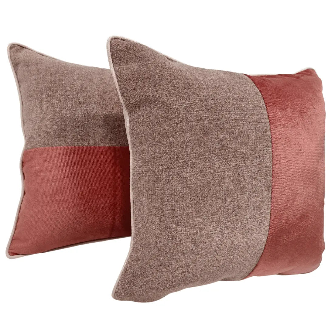 Elegant Dual Tone Pillow Covers (16x16, Set of 2) | ZIPCushions