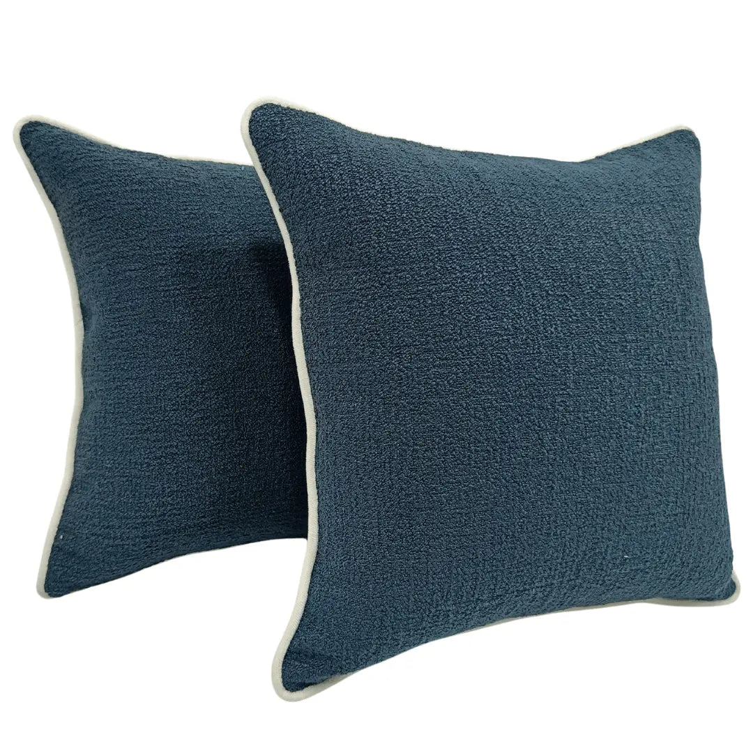 Teal and Black Dual Tone Pillow Covers (16x16, Set of 2) | ZIPCushions