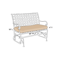 OW Lee Classico Glider Bench Replacement Cushions