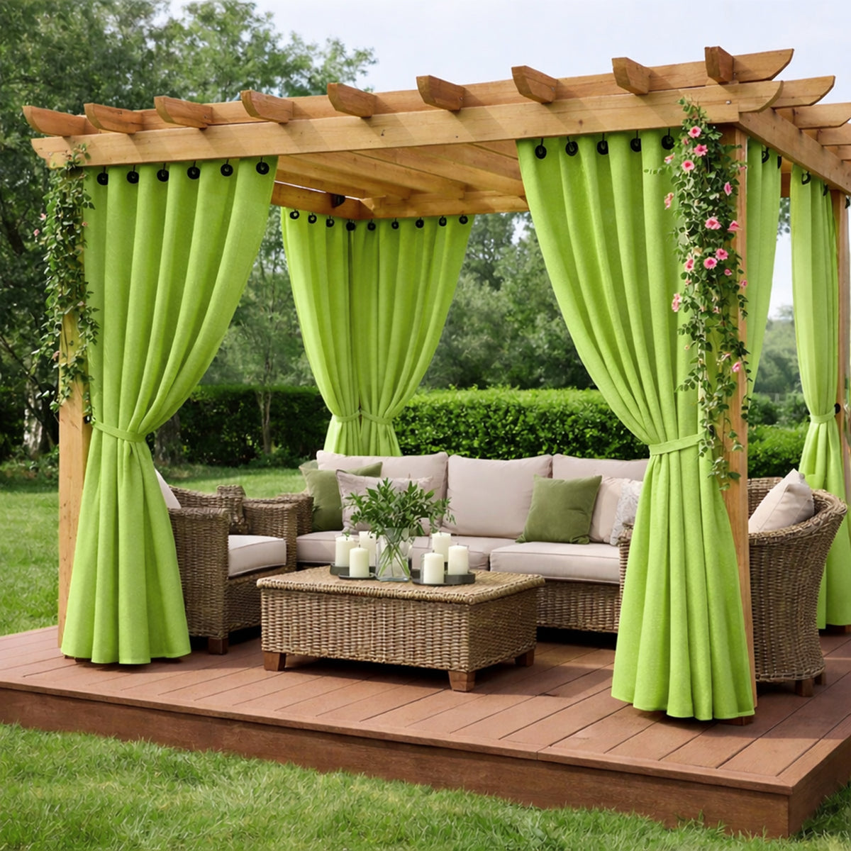 Sunbrella Canvas Macaw Curtain