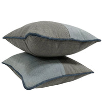 Modern Dual Tone Pillow Covers (16x16, Set of 2)
