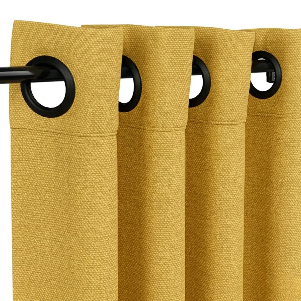 Sunbrella Mezzo Sulfur Curtain - Image 4 | ZIPCushions - view 4