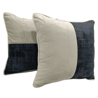 Velvet Dual Tone Pillow Covers (16x16, Set of 2)