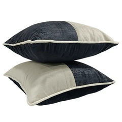 Velvet Dual Tone Pillow Covers (16x16, Set of 2) - Hover Image