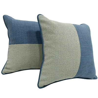 Textured Dual Tone Pillow Covers (16x16, Set of 2)
