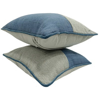 Textured Dual Tone Pillow Covers (16x16, Set of 2)