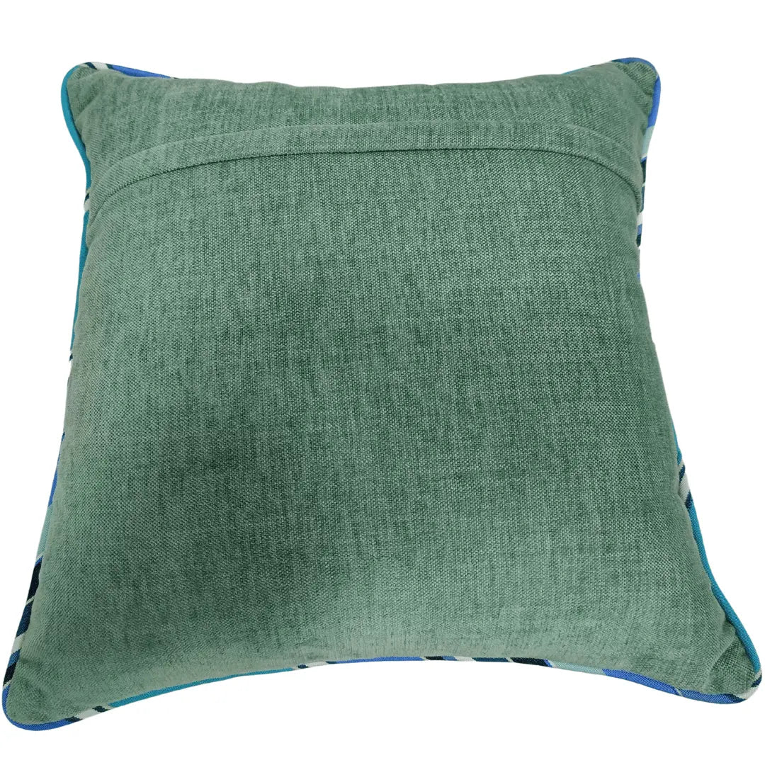 Muted Green Two-Tone Pillow Covers (16x16, Set of 2) | ZIPCushions - view 3
