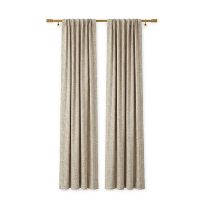 Smoke Heavyweight Woven Curtain