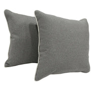 Gray Herringbone Pillow Covers (16x16, Set of 2) | ZIPCushions